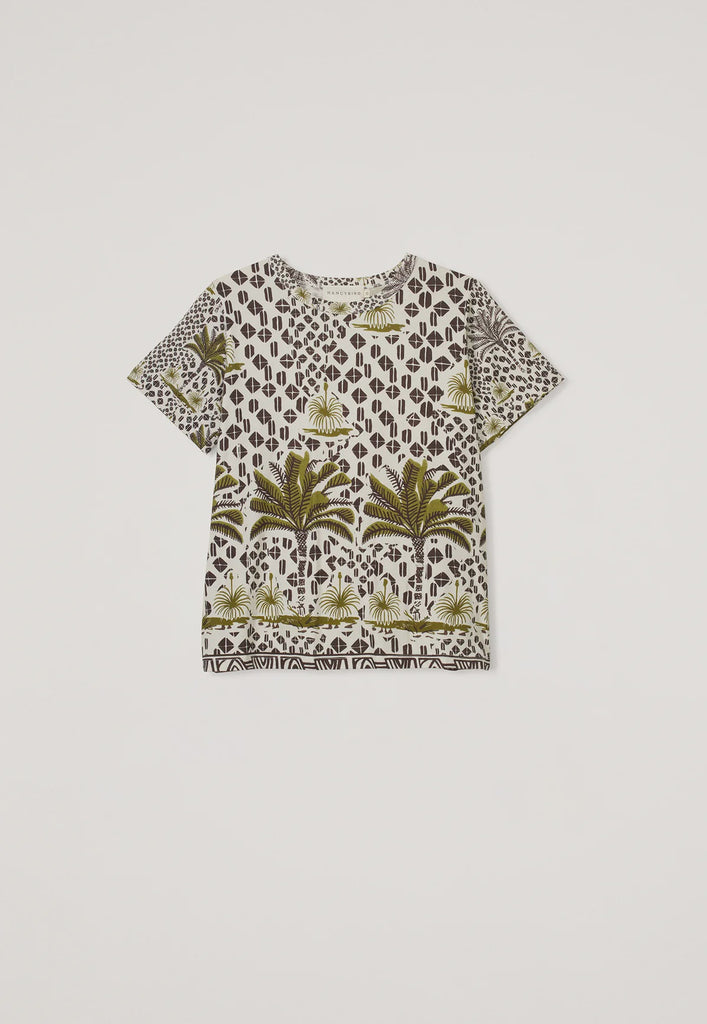 nancybird apollo tee lino palm