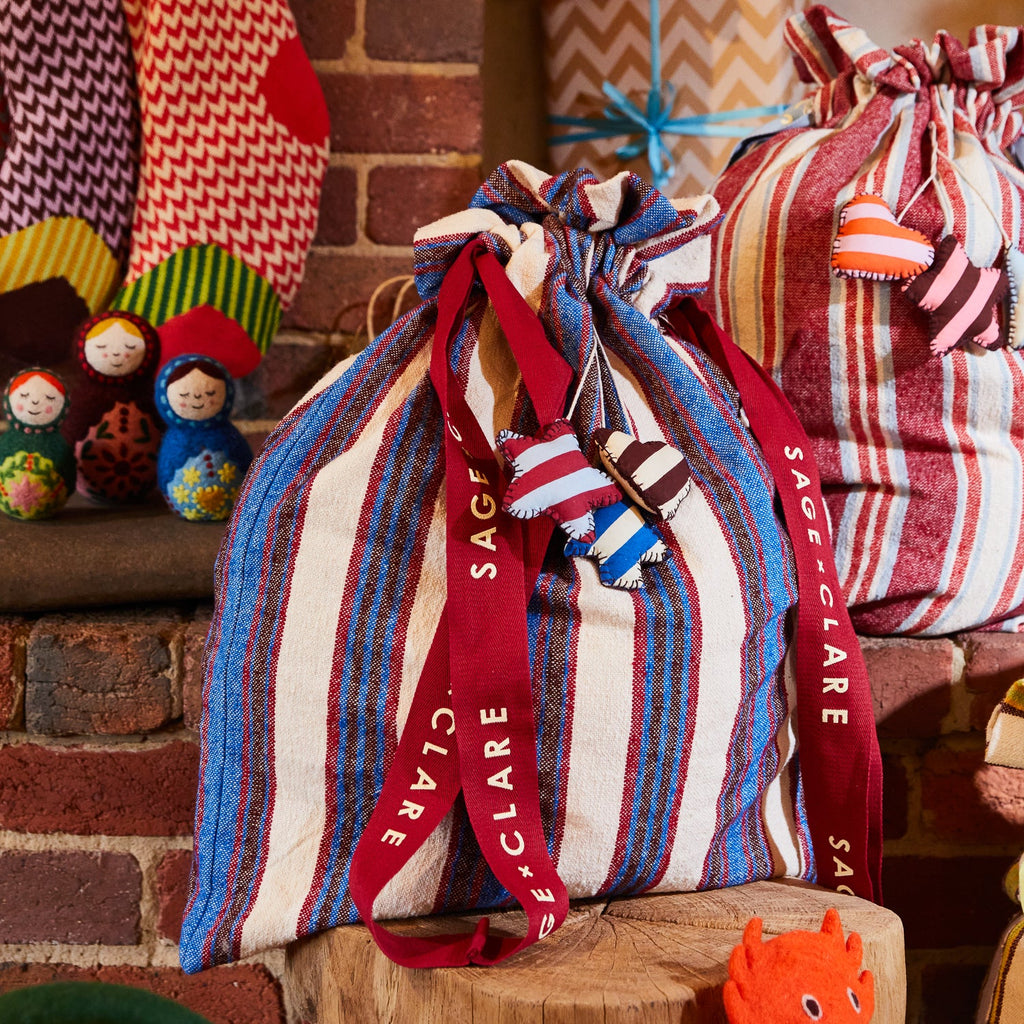 Sage x Clare  Selene Santa Sack  Azure