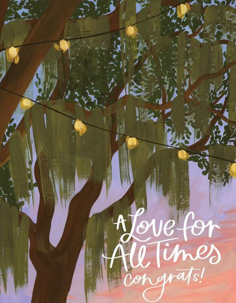 Spanish Moss Wedding Card