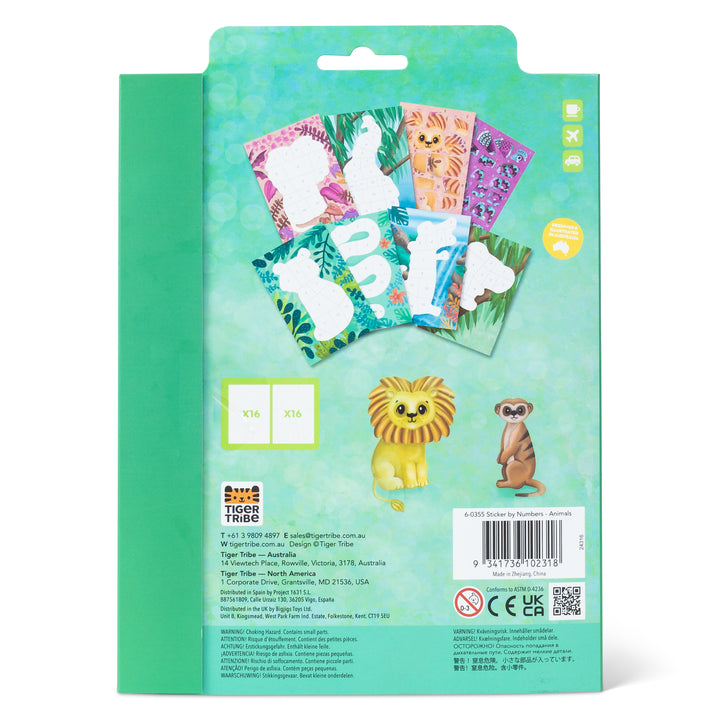 Sticker By Numbers Animals