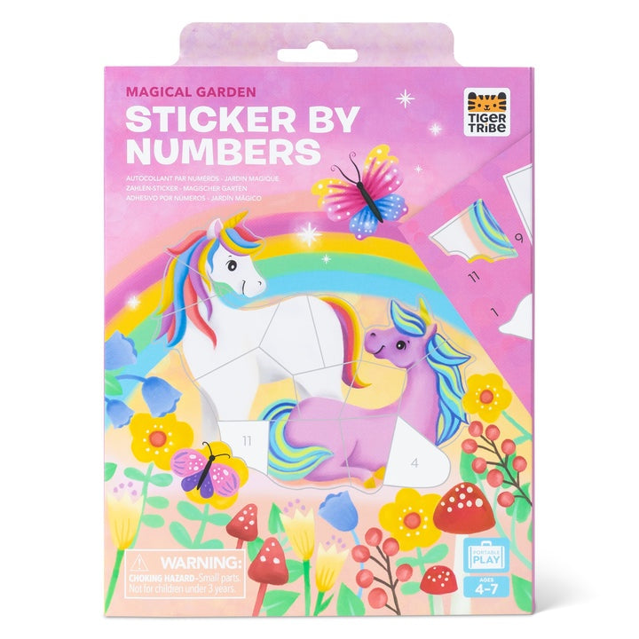 Sticker By Numbers  Magical Garden