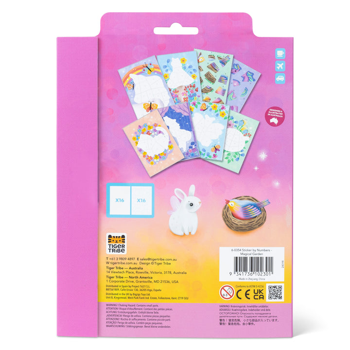 Sticker By Numbers  Magical Garden
