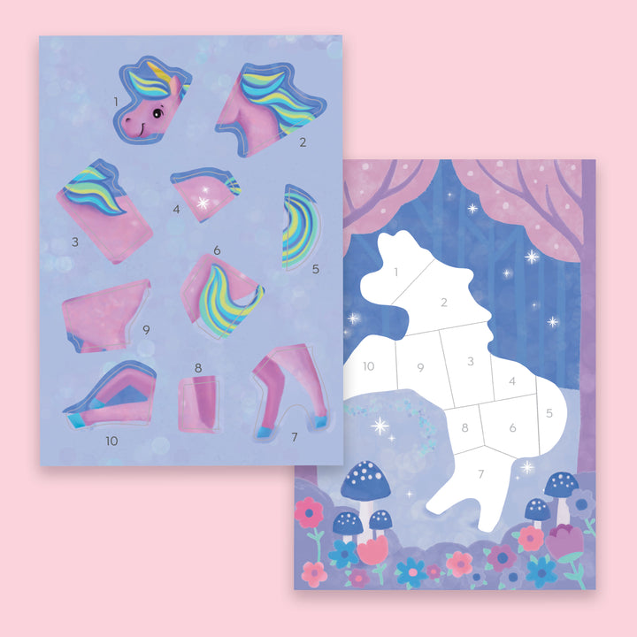 Sticker By Numbers  Magical Garden