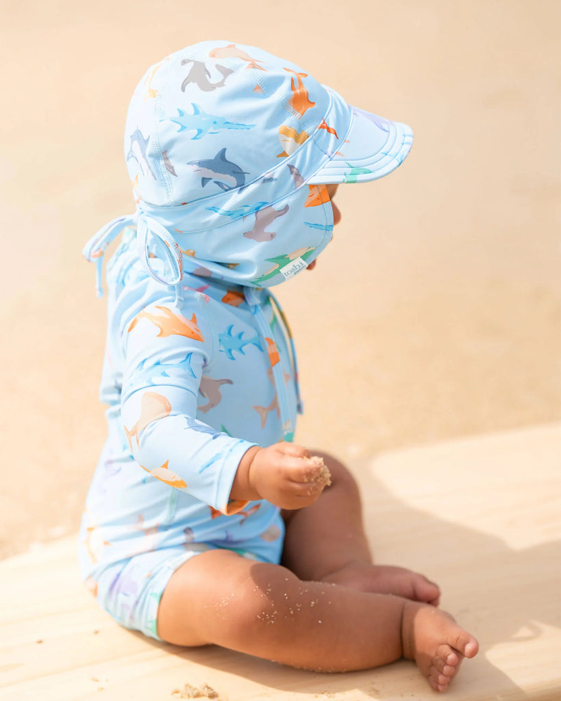 Toshi Swim Baby Flap Cap Classic Atlantis