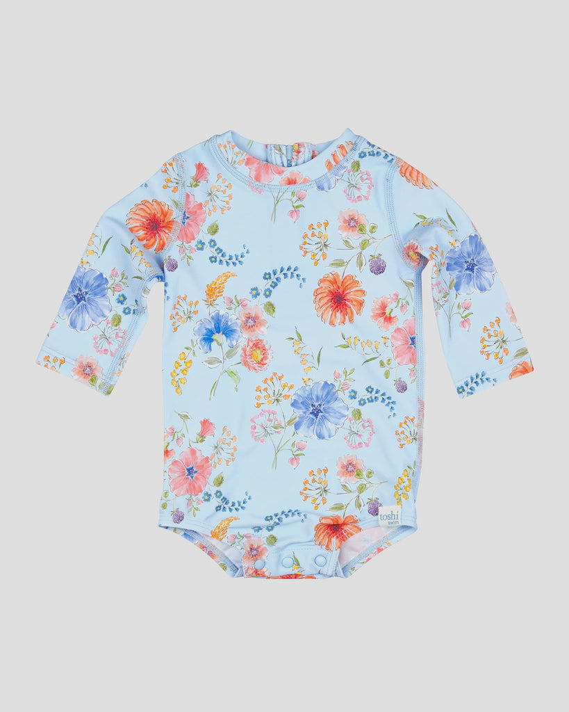 Toshi  Swim Baby Onesie L/S Classic  Atlantis