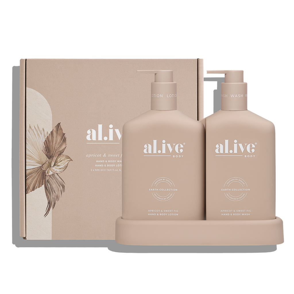 al.ive Body  Wash & Lotion Duo  Apricot & Sweet Fig