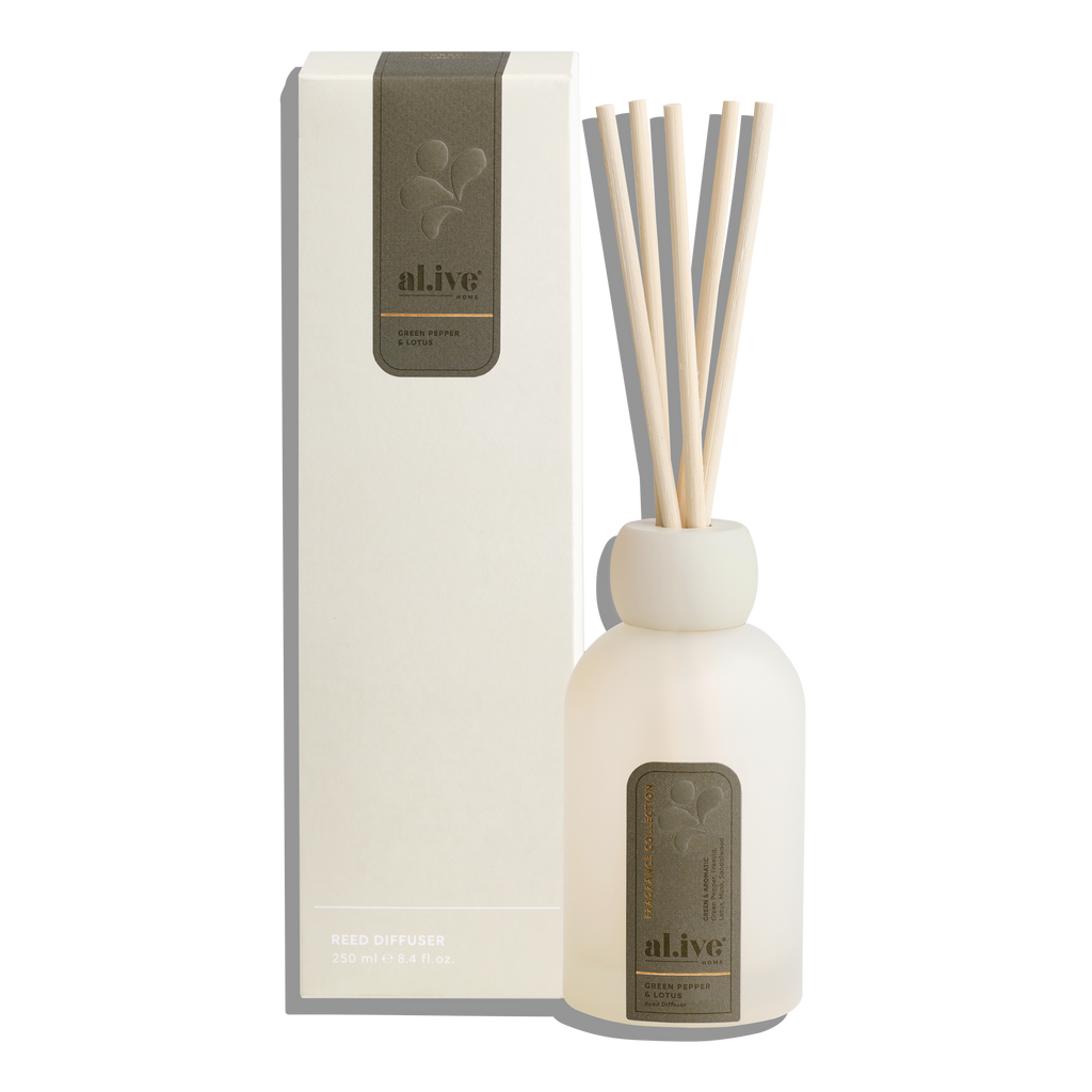 al.ive Home  Reed Diffuser  Green Pepper & Lotus