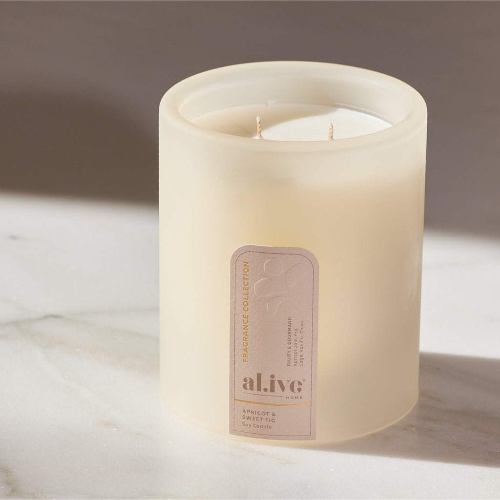 al.ive Home Soy Candle Apricot & Sweet Fig