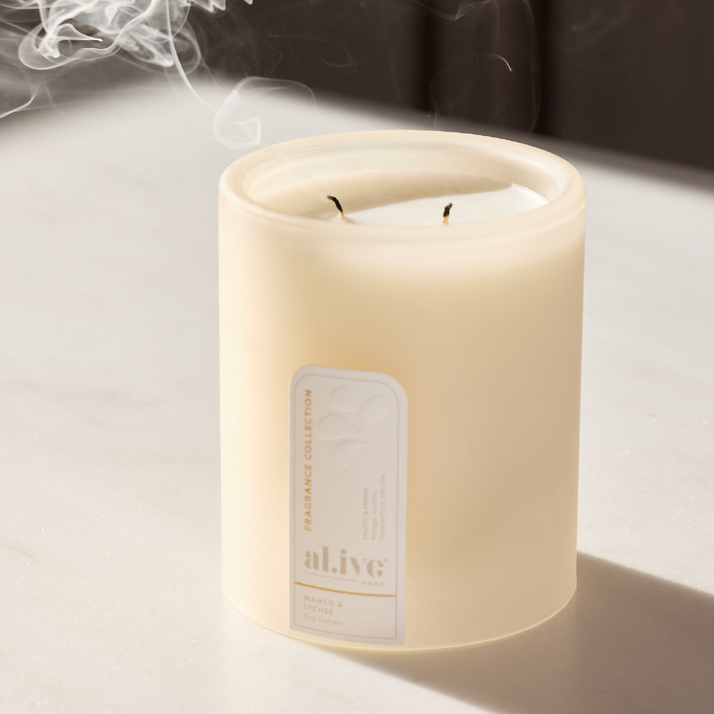 al.ive Home Soy Candle  Mango & Lychee