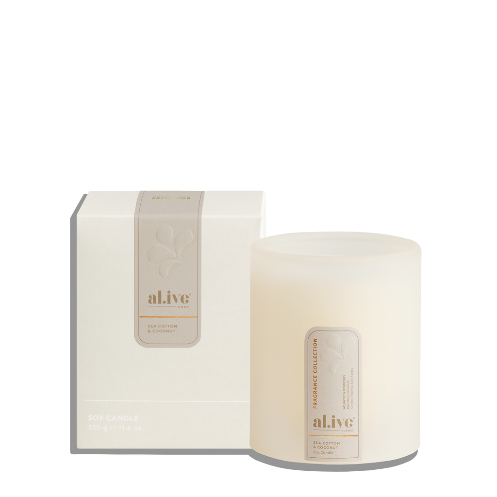 al.ive Home Soy Candle Sea Cotton & Coconut