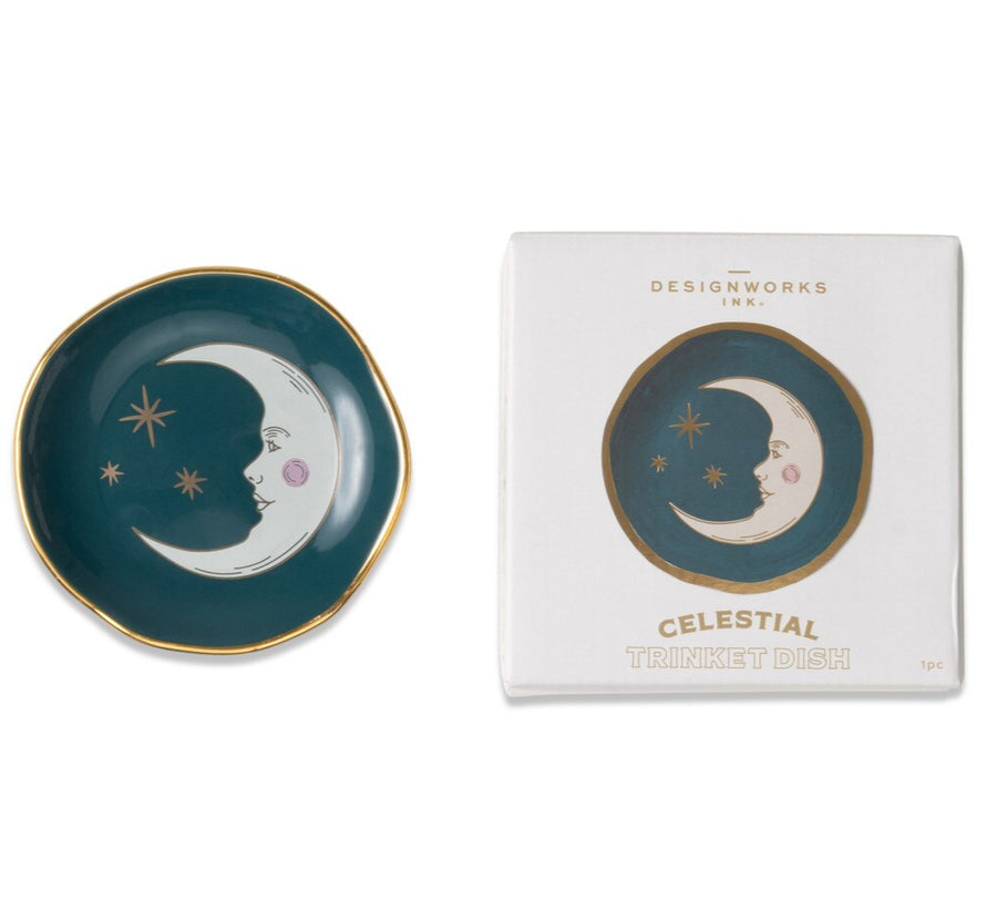 design works ink celestial trinket dish