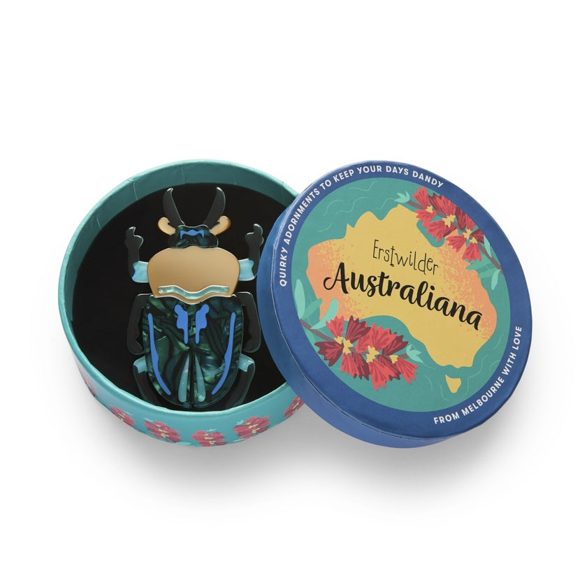 Erstwilder - Australiana 2 - ruby rainbow stag beetle