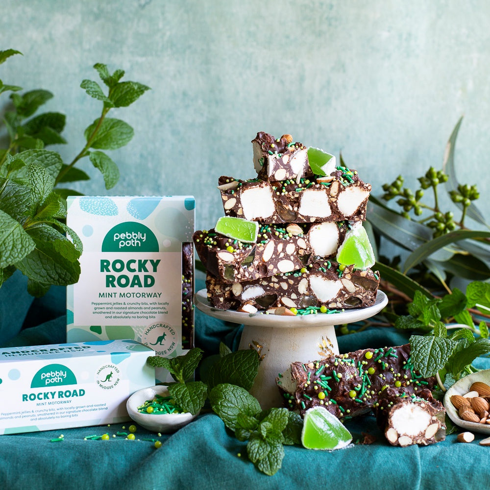 pebbly path rocky road mint motorway