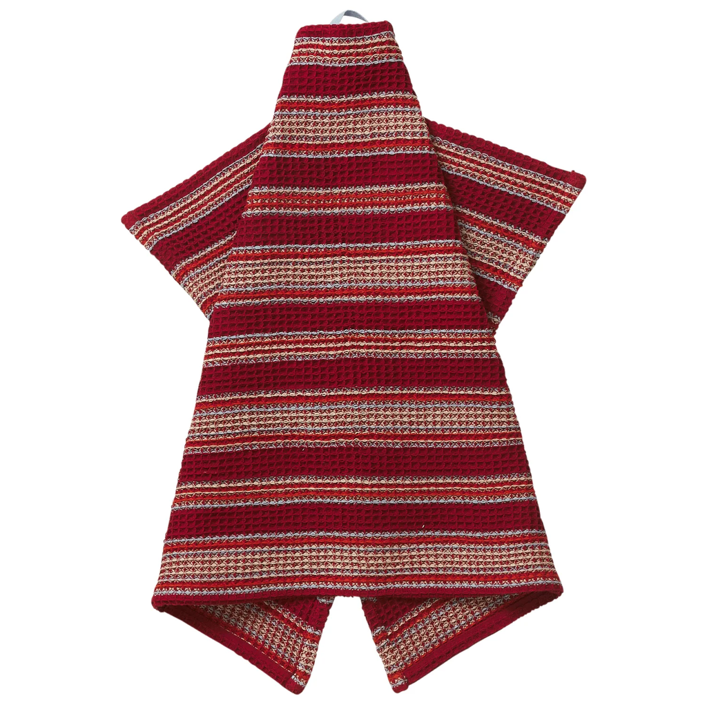 sage clare selene tea towel crimson