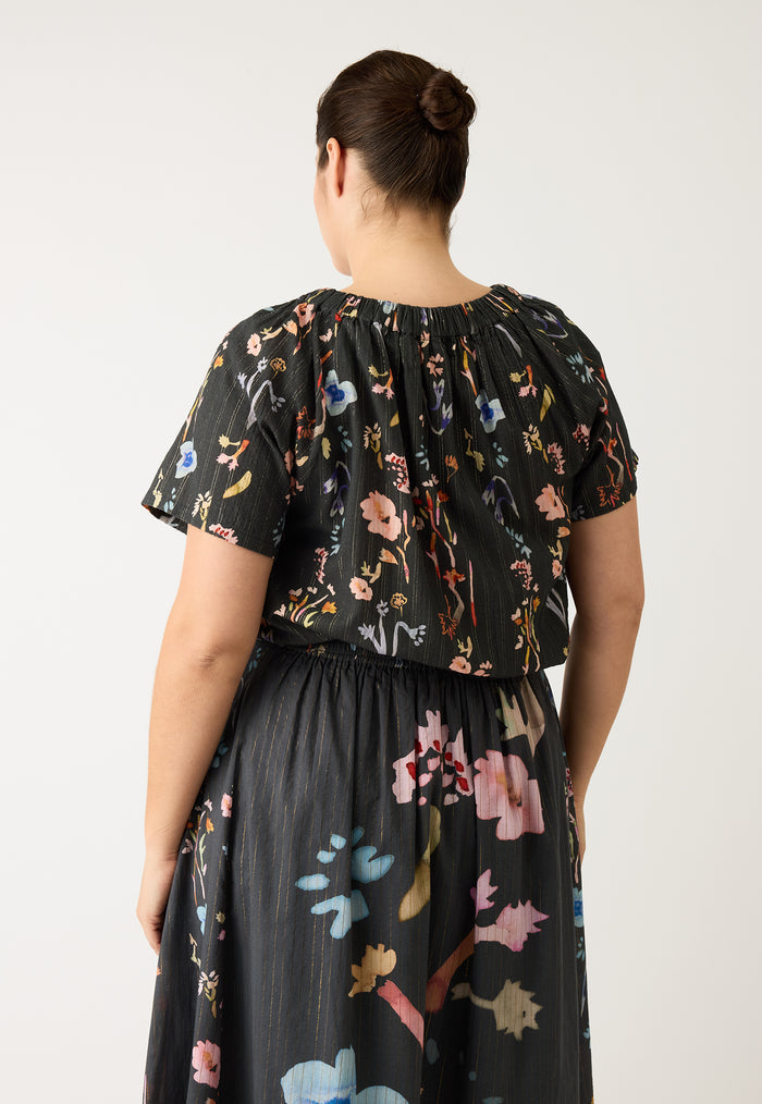 nancybird daphne top watercolour charcoal