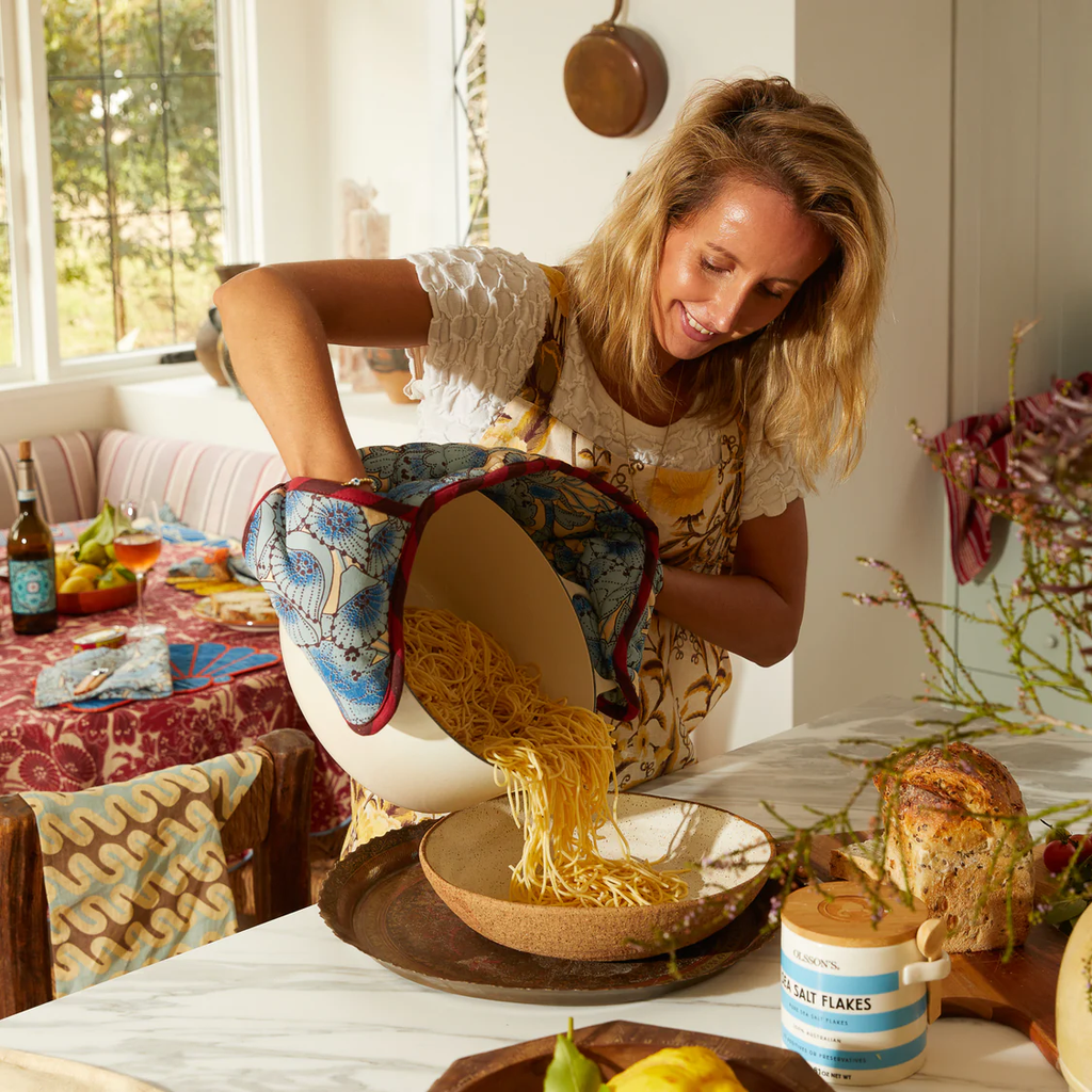 sage claire double oven mitt lucia