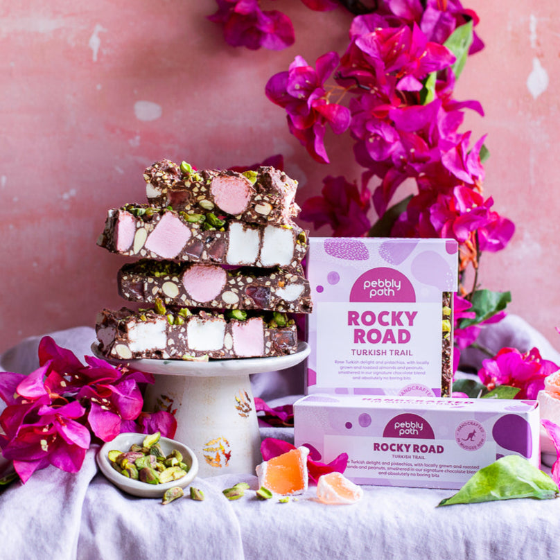 pebbly path rocky road turkish delight