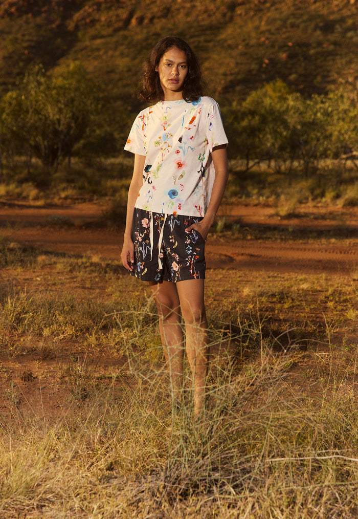 nancybird apollo tee water colour cream