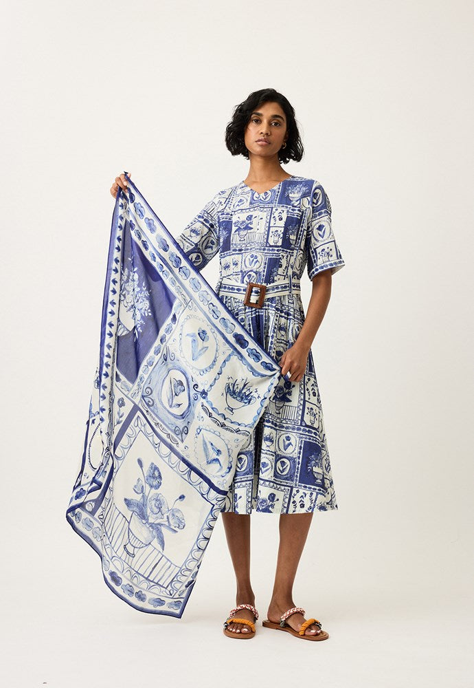 silk scarf nanybird lyon tile