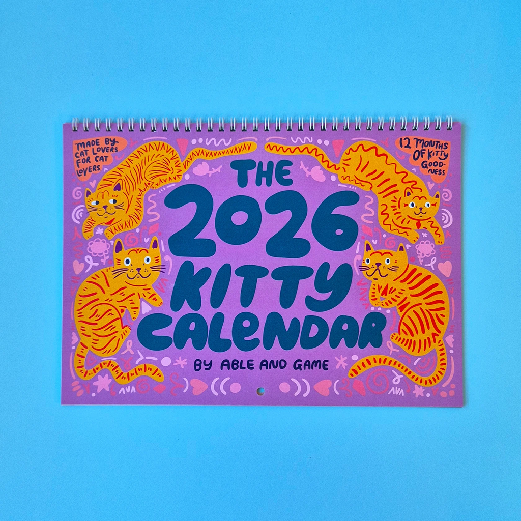 2026 able game kitty calendar