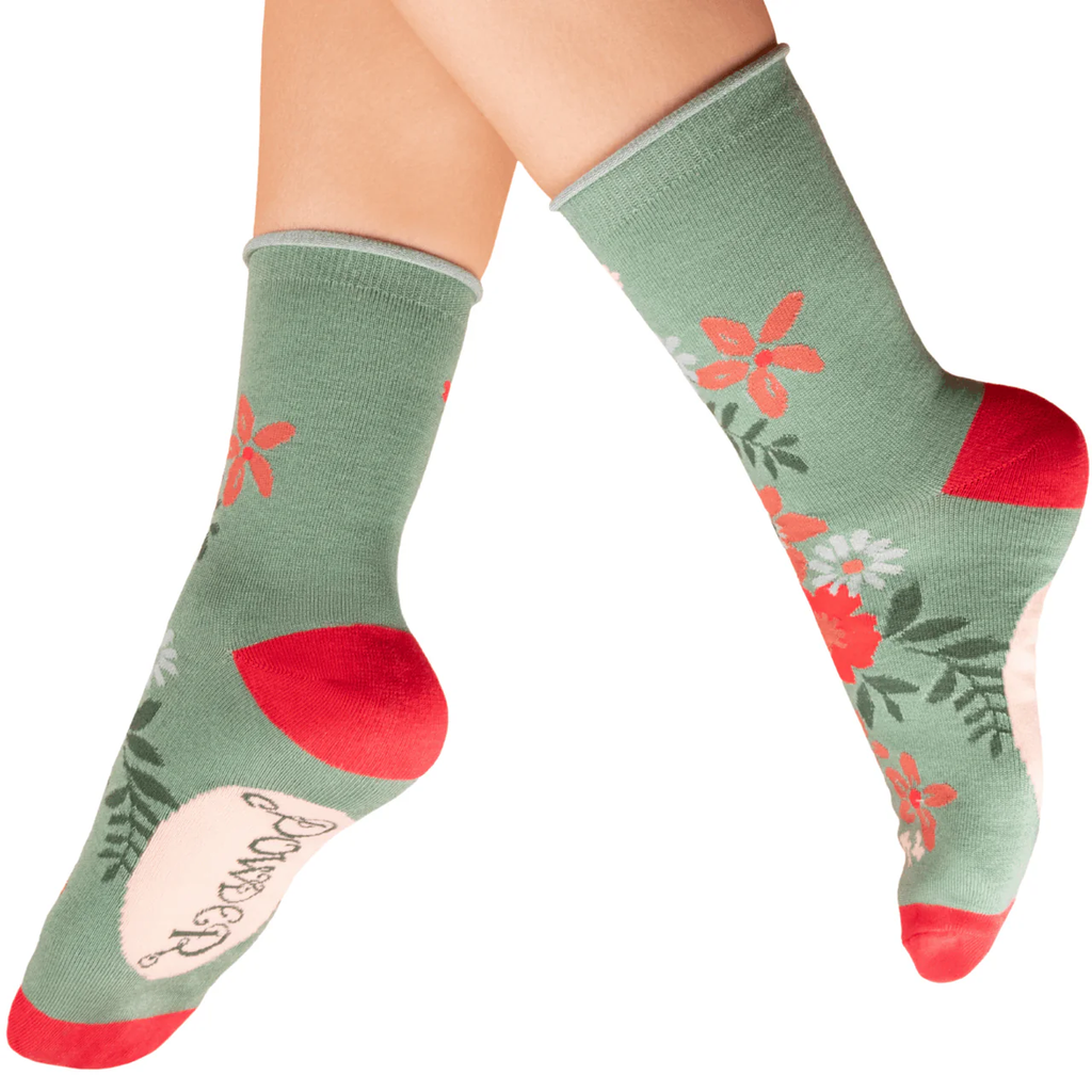 powder uk socks floral spray
