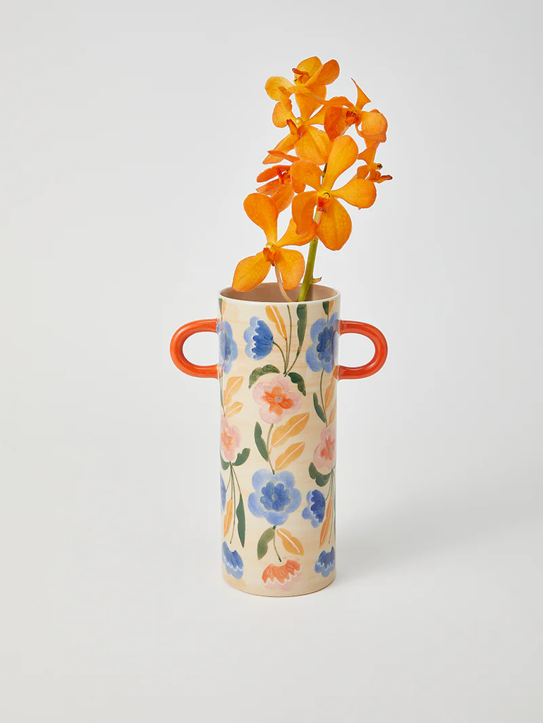 jones co griffe multi floral vase