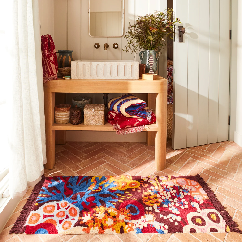 sage clare bath runner cora garnet