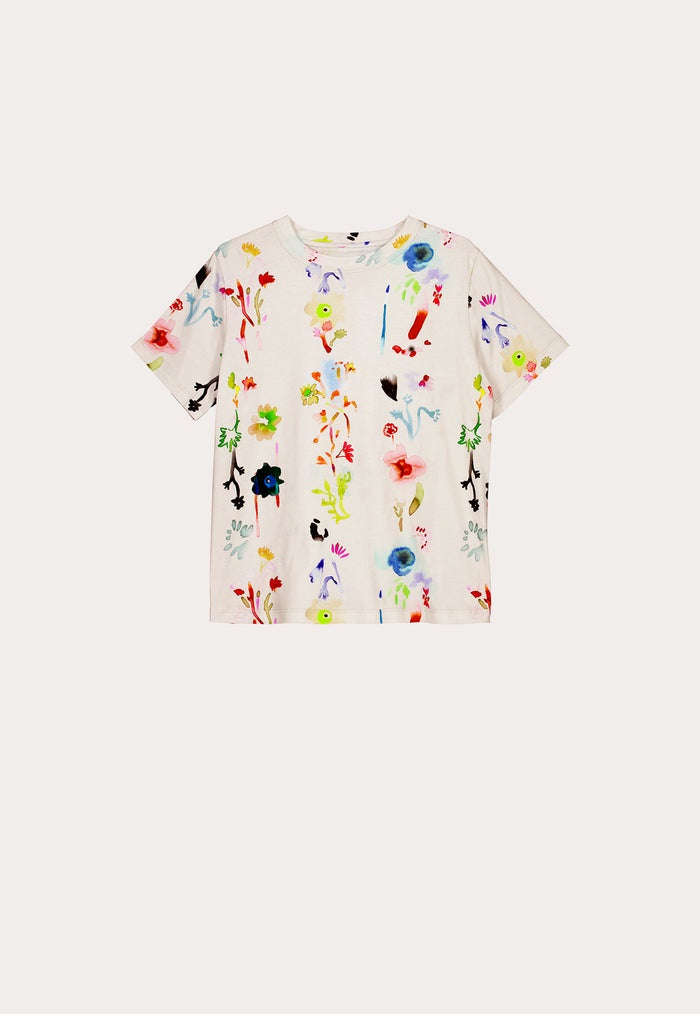 nancybird apollo tee water colour cream