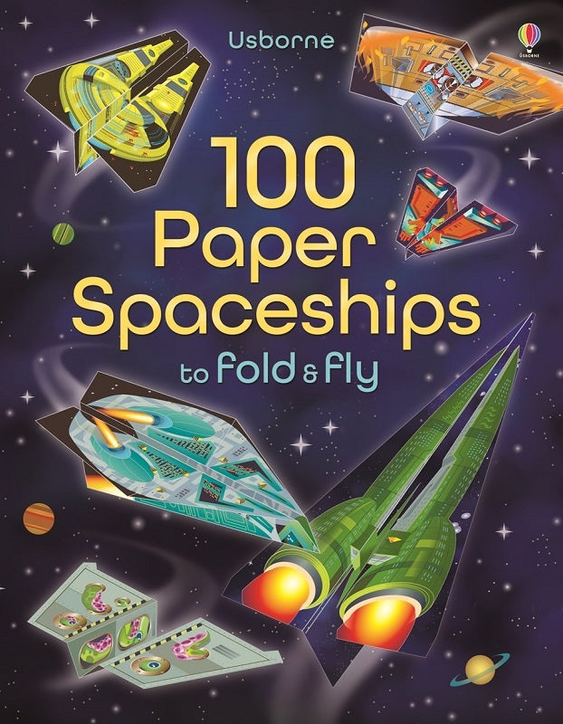 100 paper spaceships fold fly