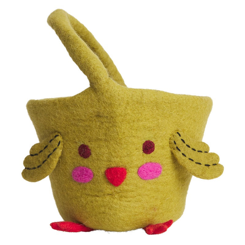 lucille felt basket easter sage clare