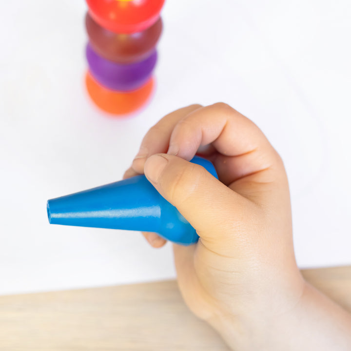stackable crayons retro rainbow