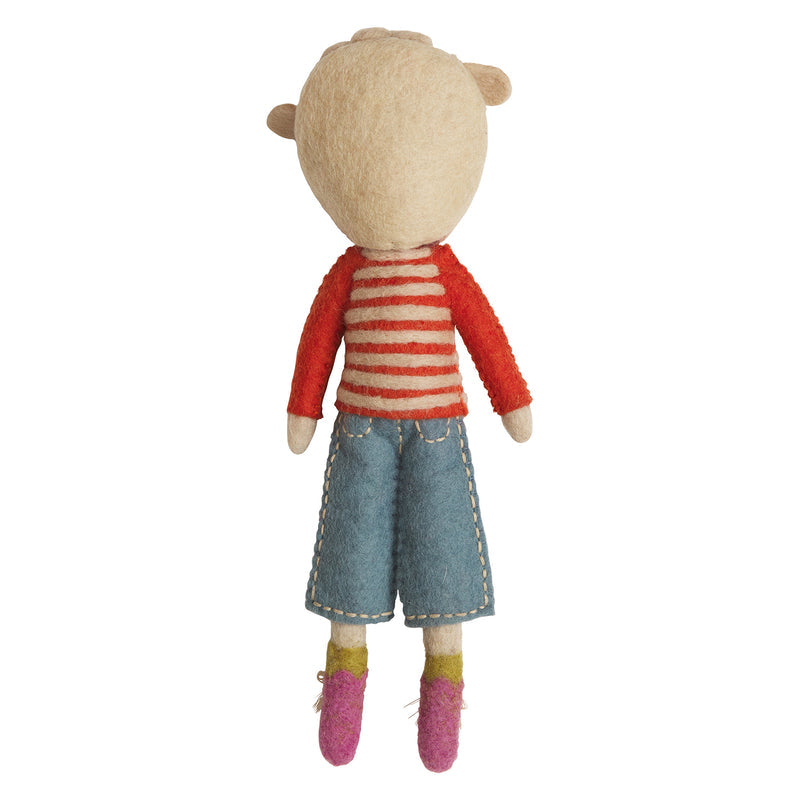 sage clare felt dolls percy