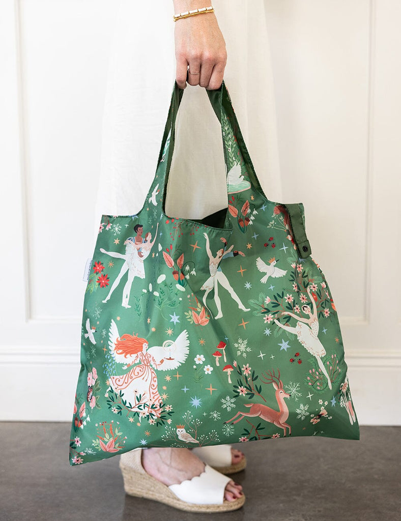 bespoke reusable large shopping bag enchanted Christmas