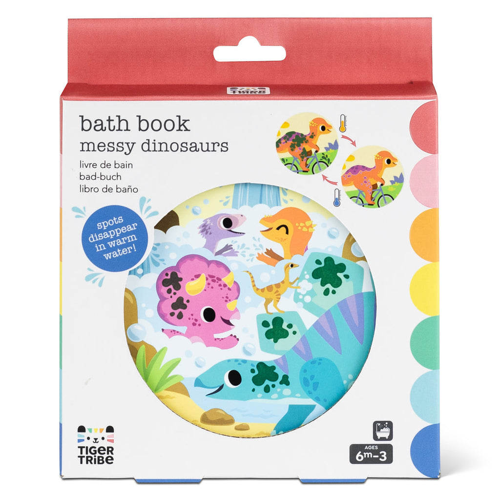 tiger tribe bath book messy dinosaurs