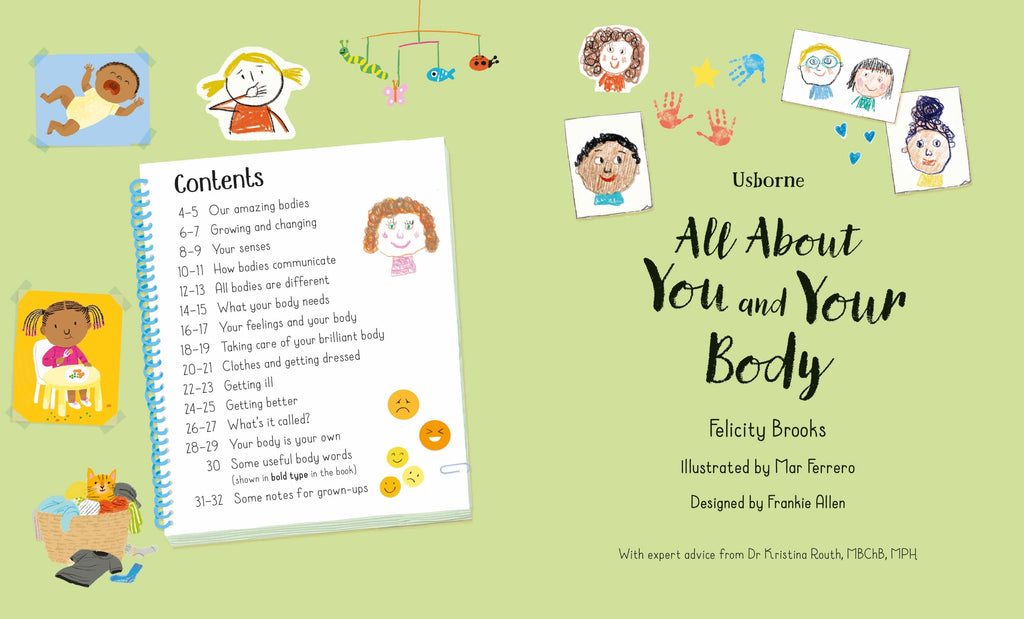 children's book Usborne all about you and your body