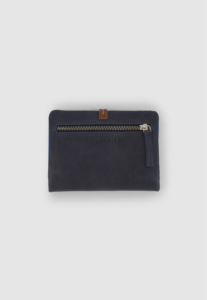 Nancybird bedford wallet purse deep blue pumpkin