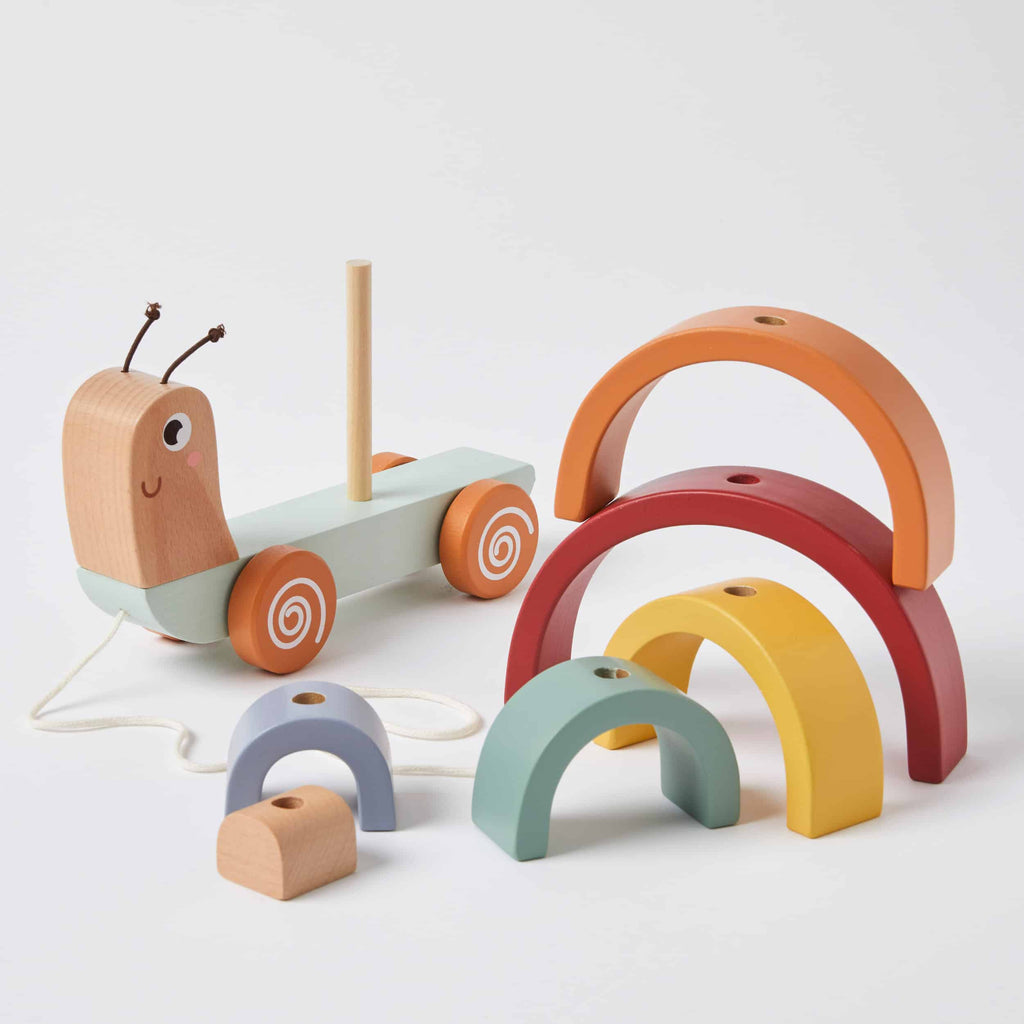 Zookabee Pull Along Snail Wooden Toy