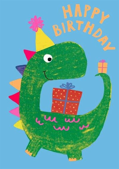 dino birthday card