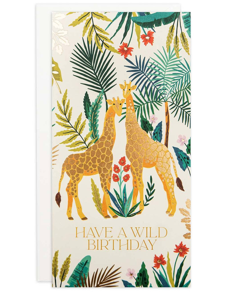 Have A Wild Birthday Giraffe Tall Card