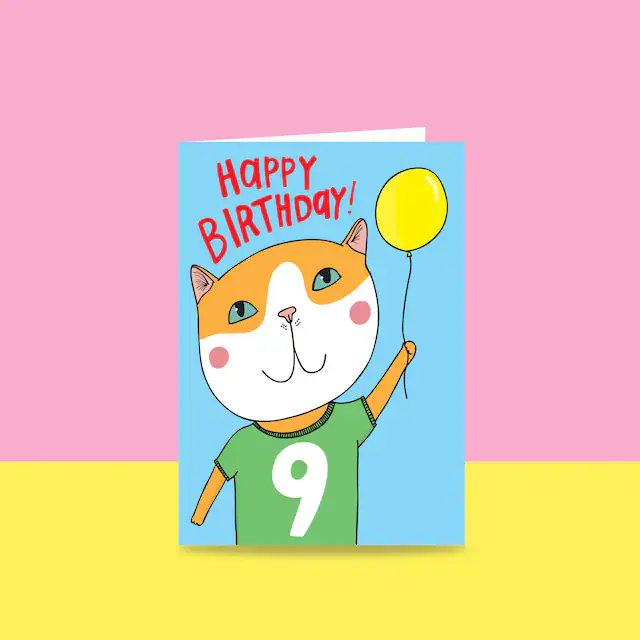 Able And Game Age Birthday Top Cat card