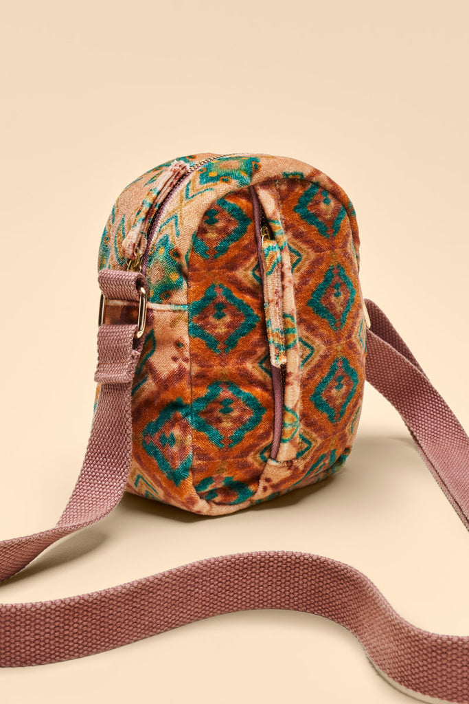 Powder UK  Velvet Out & About Bag Warm Cream Ikat