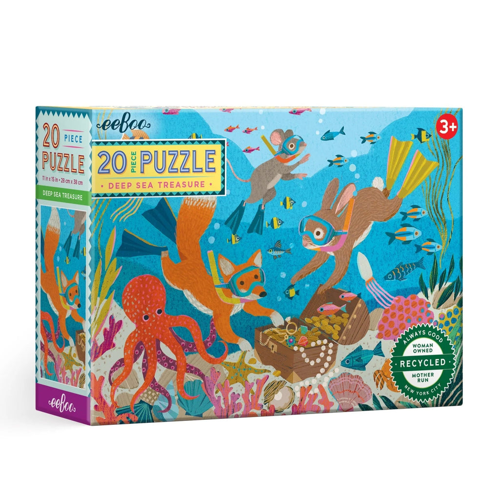 Eeboo  Deep Sea Treasure  20 Piece Puzzle