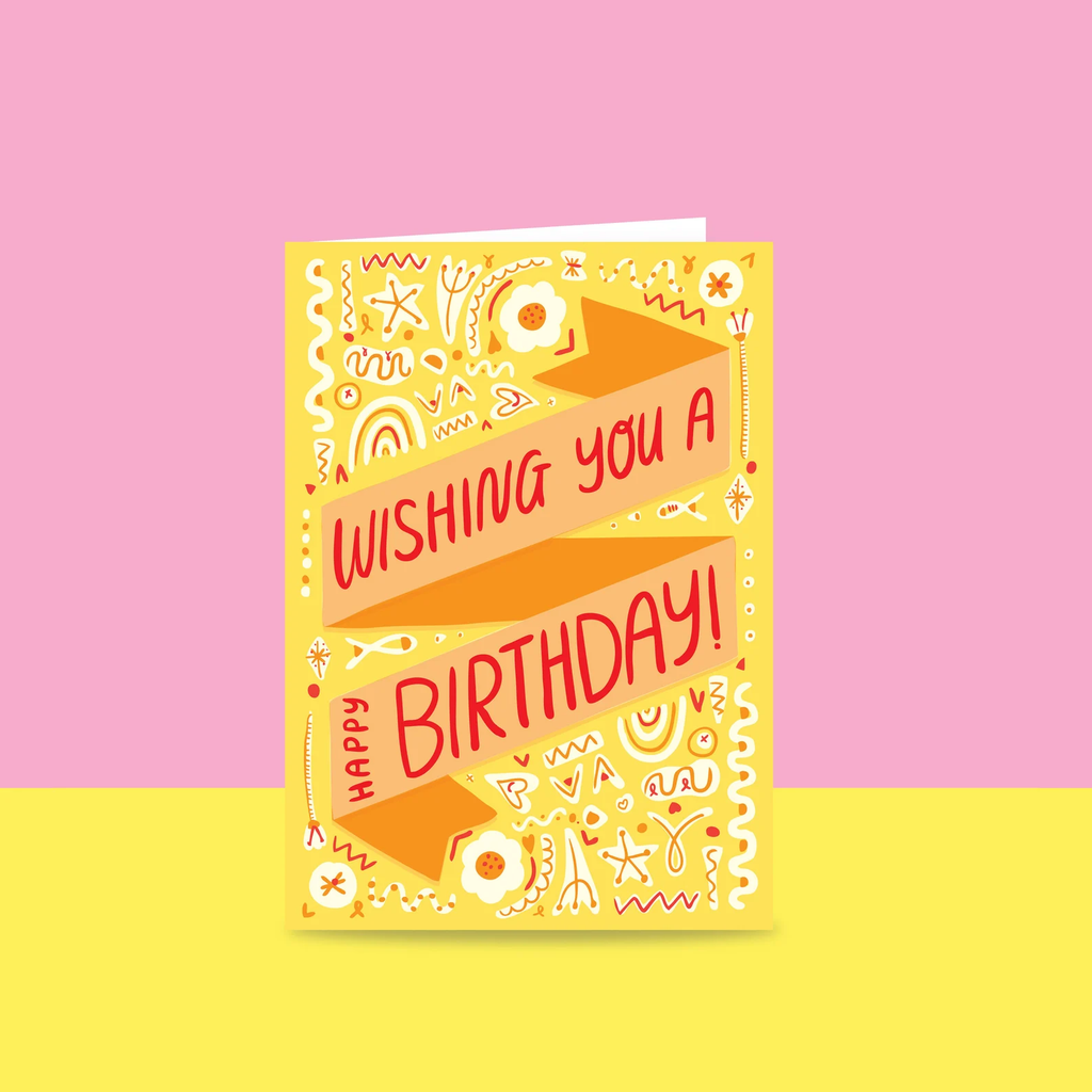 able and game ribbon card happy birthday