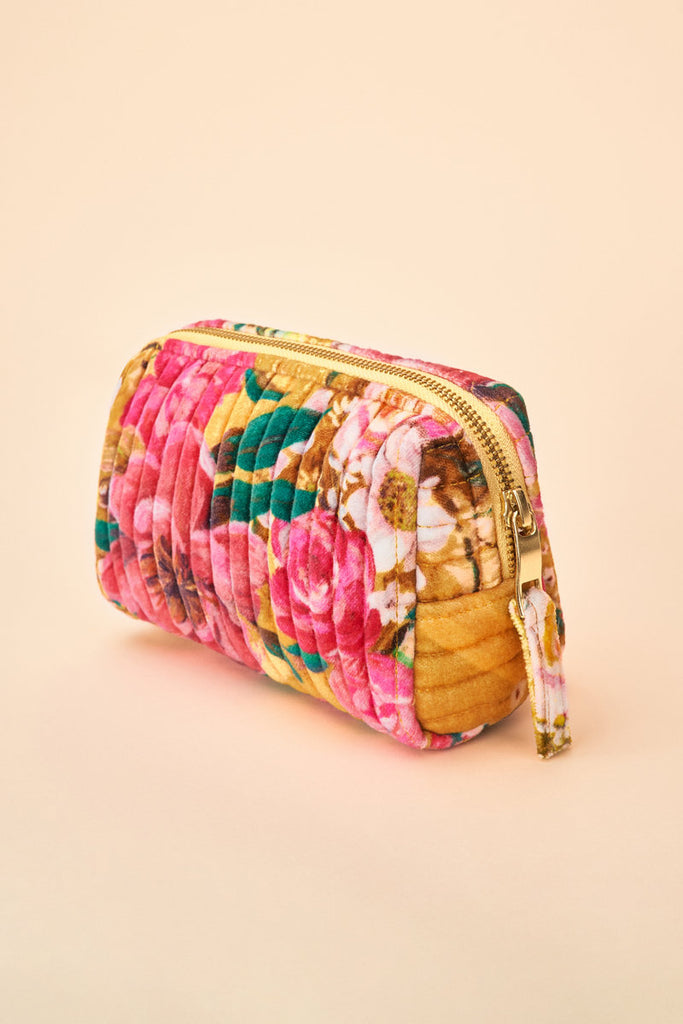 Powder UK  Quilted  Bag - Impressionist Floral Mustard