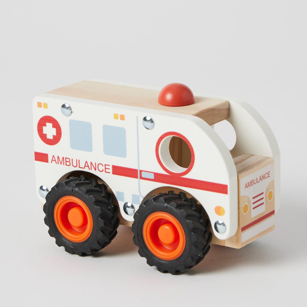 zookabee ambulance wooden toy