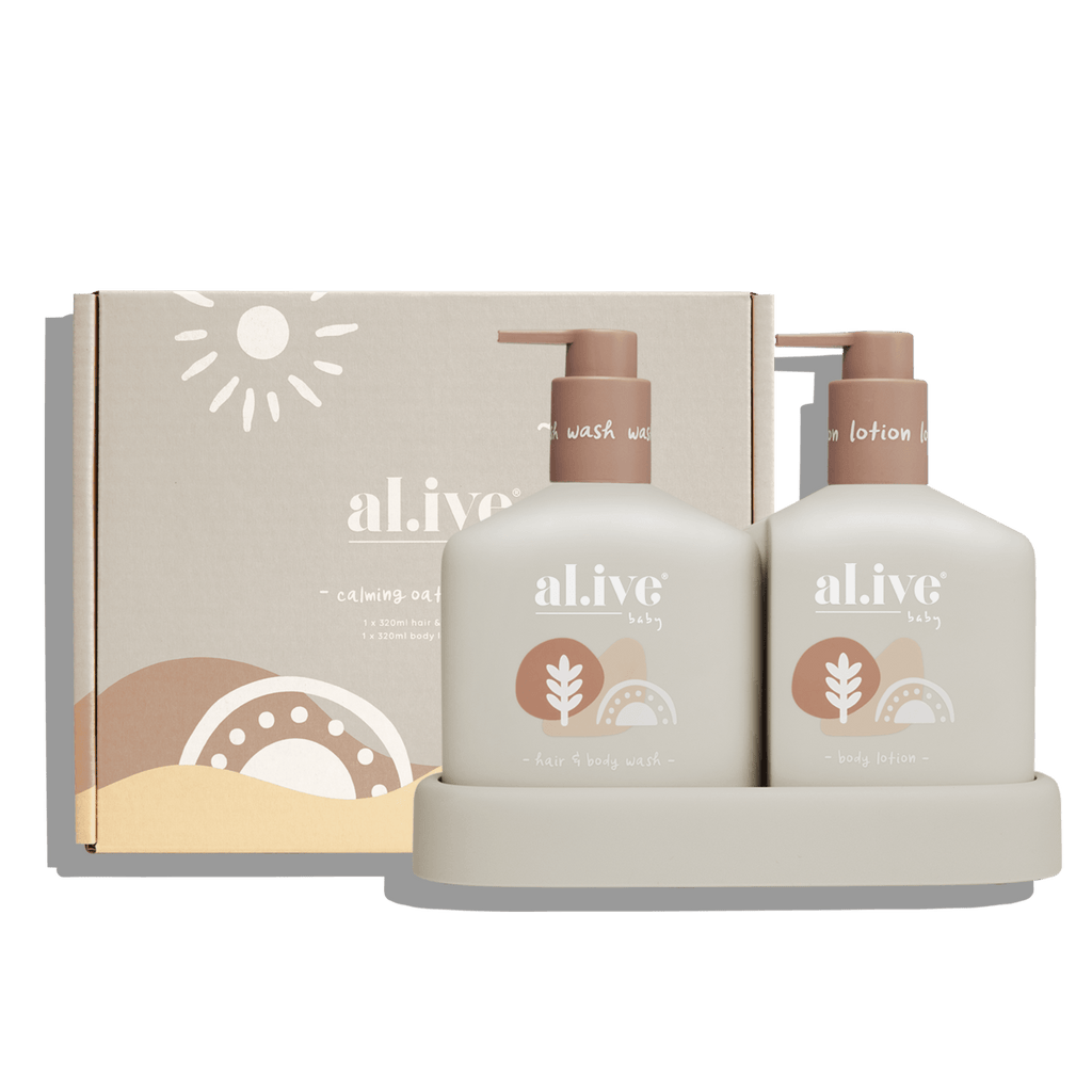 al.ive Body  Baby Hair & Body Duo Calming Oatmeal