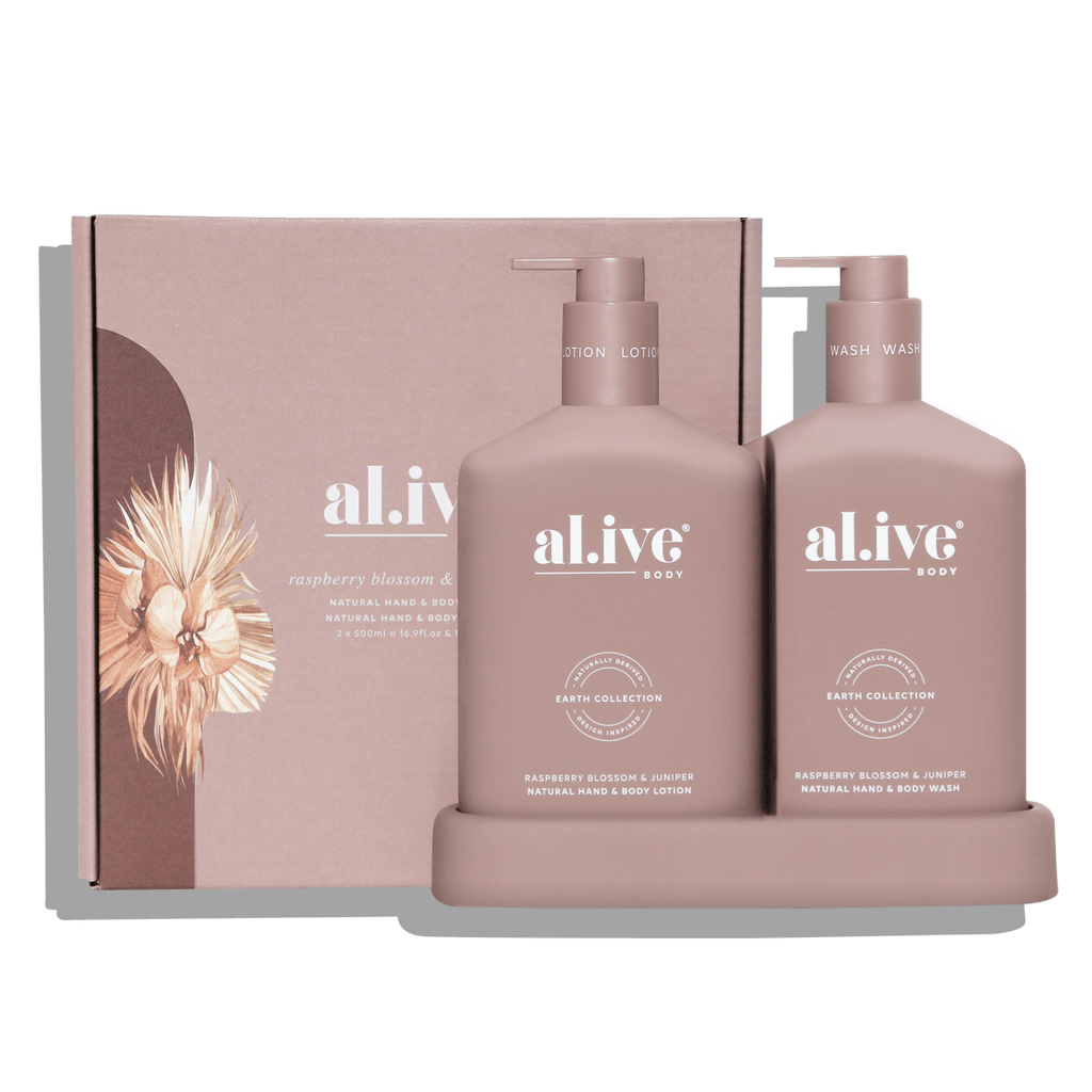 al.ive Body  Wash & Lotion Duo Raspberry Blossom & Juniper