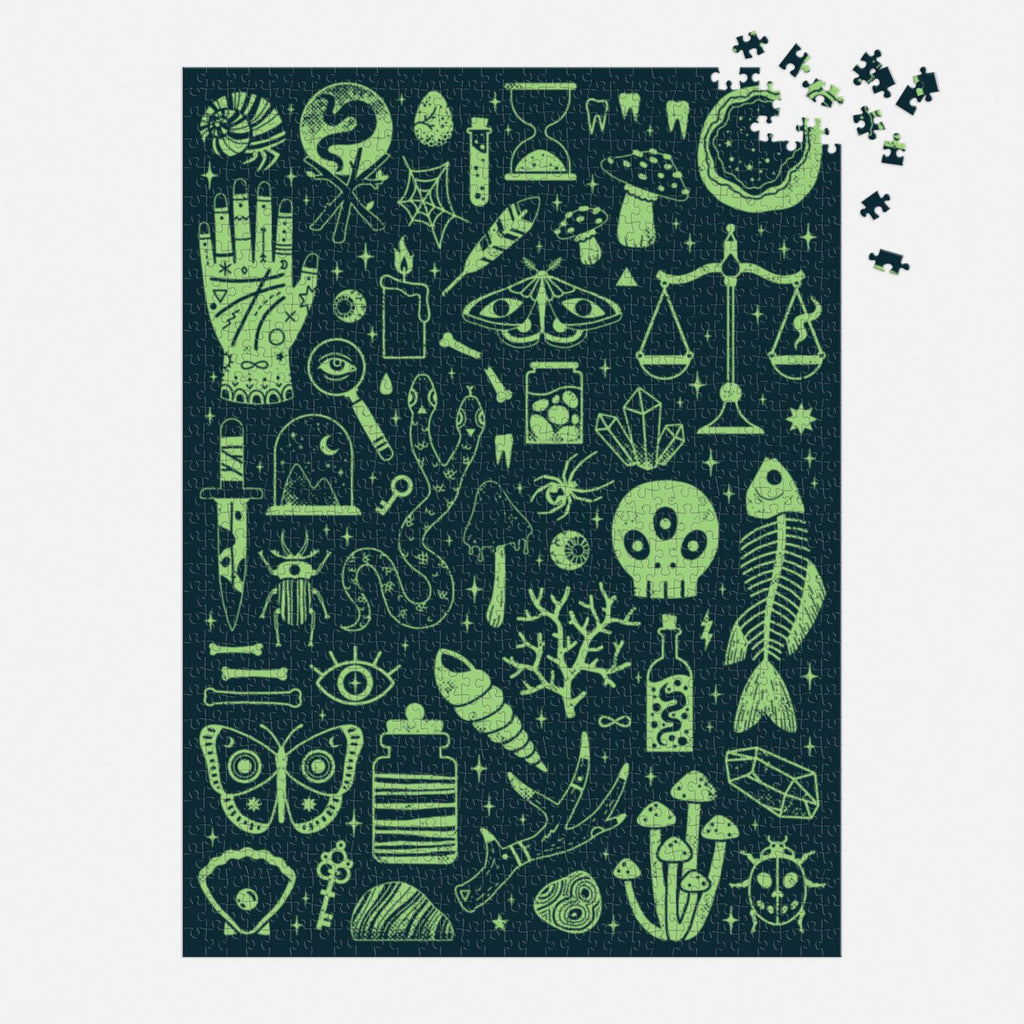 Occult & Curious Glow In The Dark Puzzle  1000PC