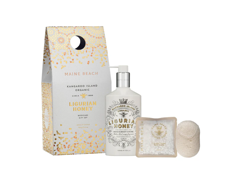 Maine Beach  Ligurian Honey Bodycare Gift Set