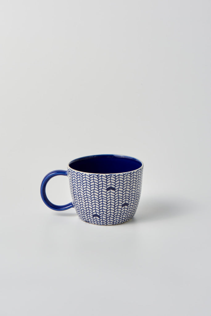 Jones & Co Blue Weave Mug